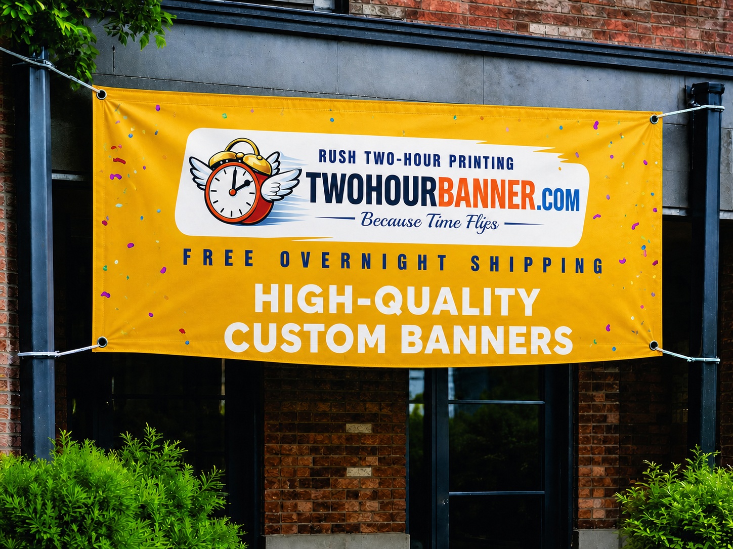 Custom Vinyl Banner Example - TwoHourBanner.com